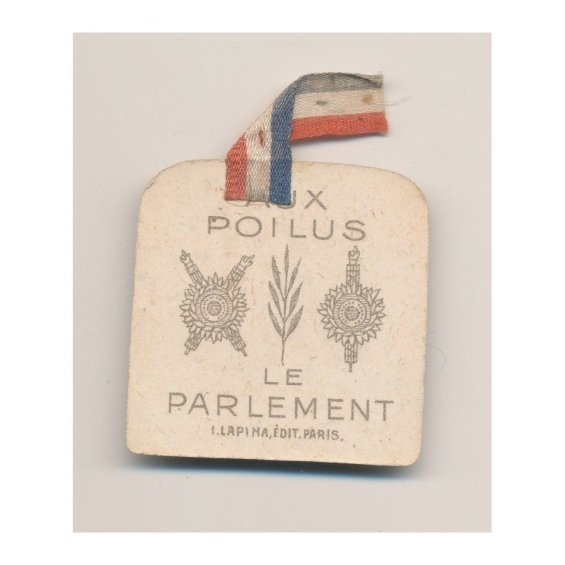 Insigne de Journée 1914-1918 - Journée du poilu 1915
