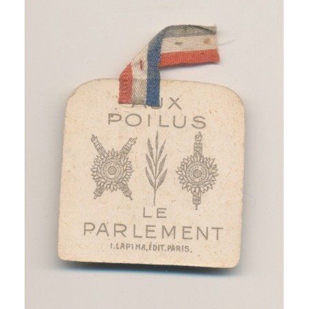 Insigne de Journée 1914-1918 - Journée du poilu 1915