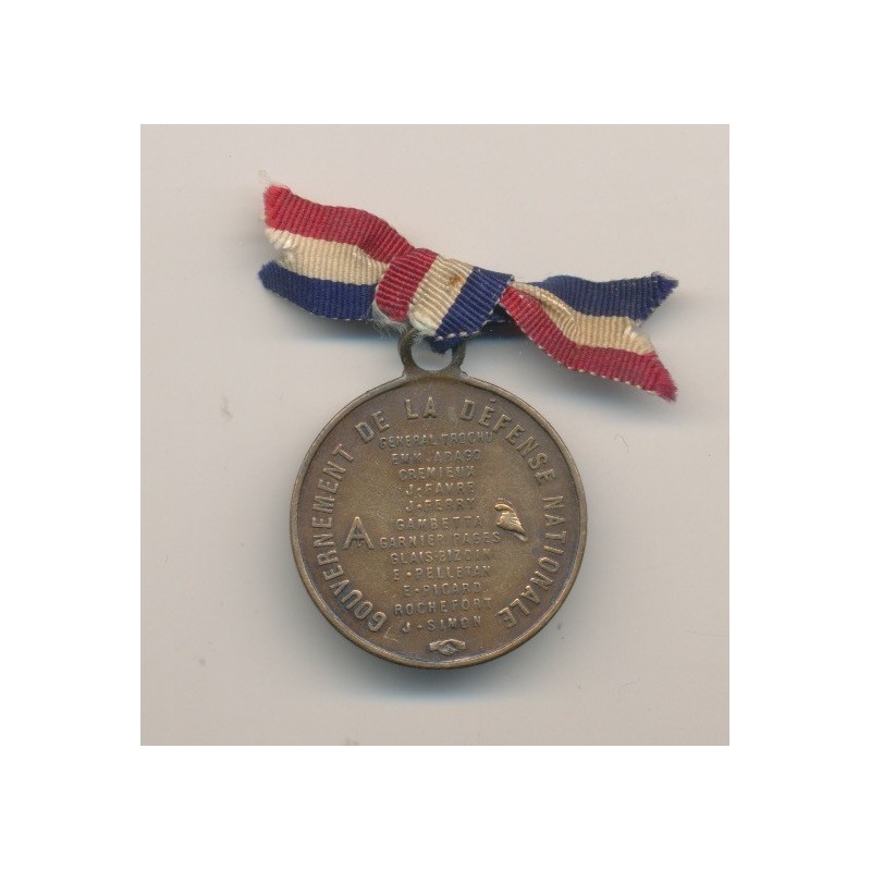 Médaille - Général Trochu - 1870-1871
