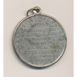 Médaille - Inauguration de monument - Niort 1881 - Guerre 1870-1871 2