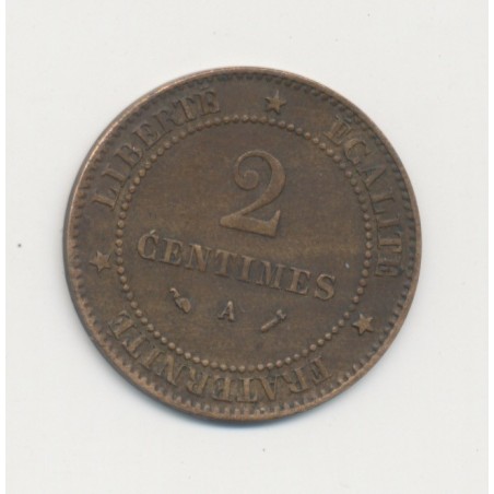 2 centimes Cérès - 1888 A Paris