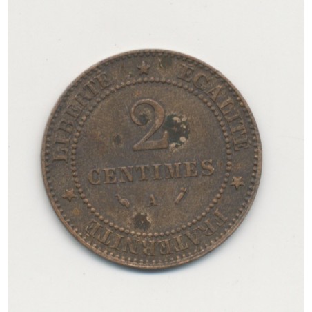2 centimes Cérès - 1892 A Paris