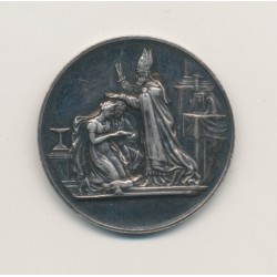 Médaille de mariage - gravée initiales - 29 octobre 1884 - argent