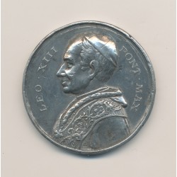 Médaille - Léo XIII - étain