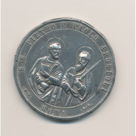 Médaille - Léo XIII - étain