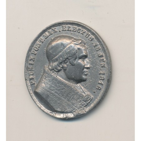 Médaille - Pi IX - étain