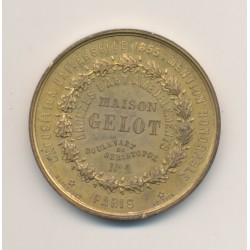 Médaille - Exposition Universelle 1855 - Napoléon III - Maison Gelot - bronze doré 2