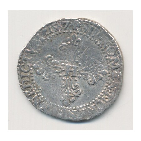 Henri III - 1/2 Franc - 1587 A Paris