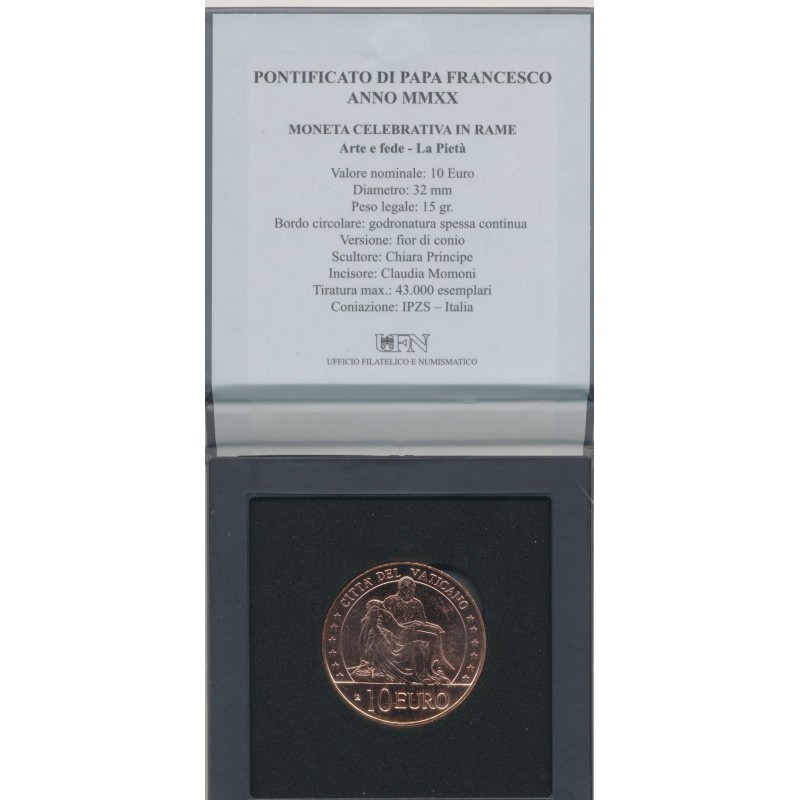 Vatican - 10 Euro 2020 - Pape François