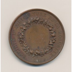 Médaille - Jean de la quintinie - Société d'agriculture de La Rochelle - bronze  2