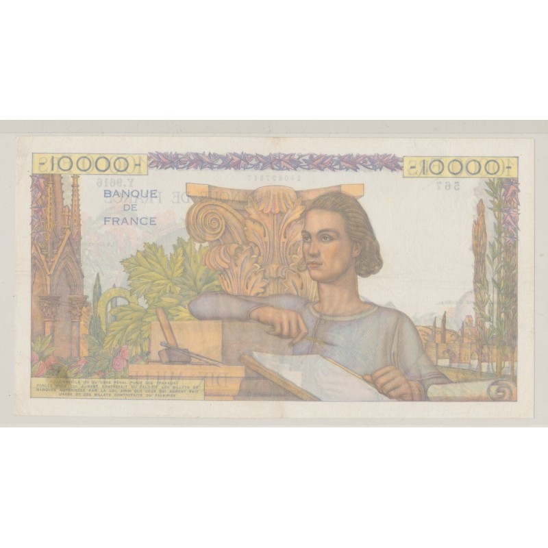 10000 Francs Génie - 1.09.1955 - TTB/TTB+