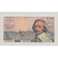 1000 Francs Richelieu - 3.03.1955 - TTB+