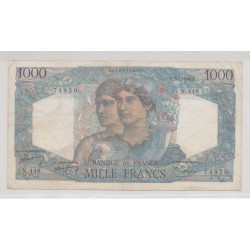 1000 Francs Minerve et hercule - 15.07.1948 - TTB