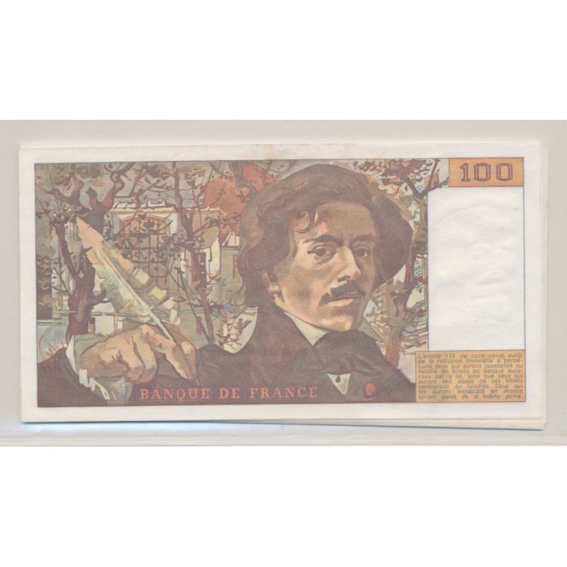 100 Francs Delacroix - 1987 - TTB+