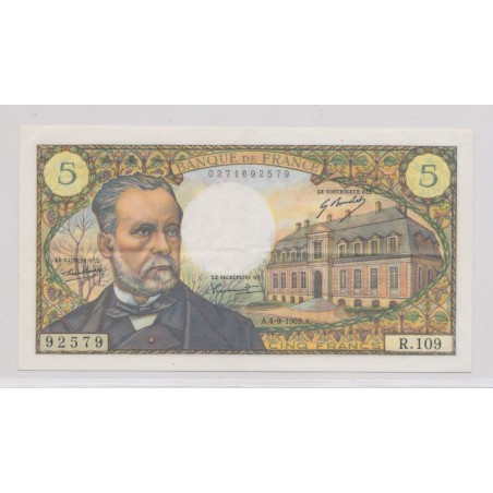 5 Francs pasteur - 4.09.1969 - TTB+