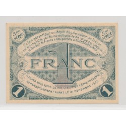 1 Franc - Rochefort sur mer - 1925 - SUP 2