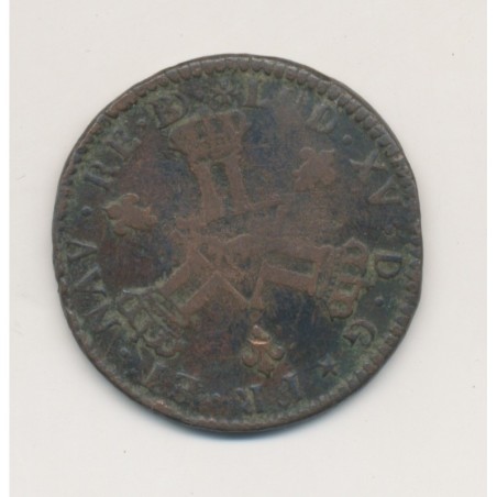Louis XV - Sol de Béarn - 1727 Pau - Sol des mines
