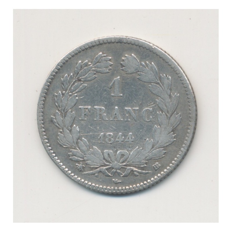 Louis Philippe I - 1 Franc - 1844 BB Strasbourg