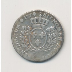 Louis XV - 1/10 écu à la vieille tête - 1774 A Paris 2