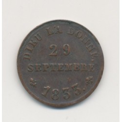Henri V - Module 1/2 Franc - 29 septembre 1833 - bronze 2
