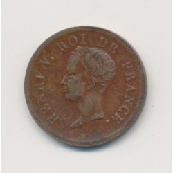 Henri V - Module 1/2 Franc - 29 septembre 1833 - bronze