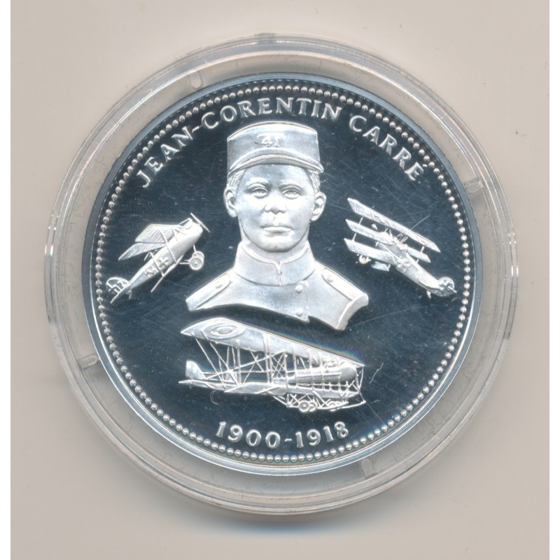 Médaille - Jean-Corentin Carré - 1900-1918 - 100e anniversaire de la grande guerre - argent 