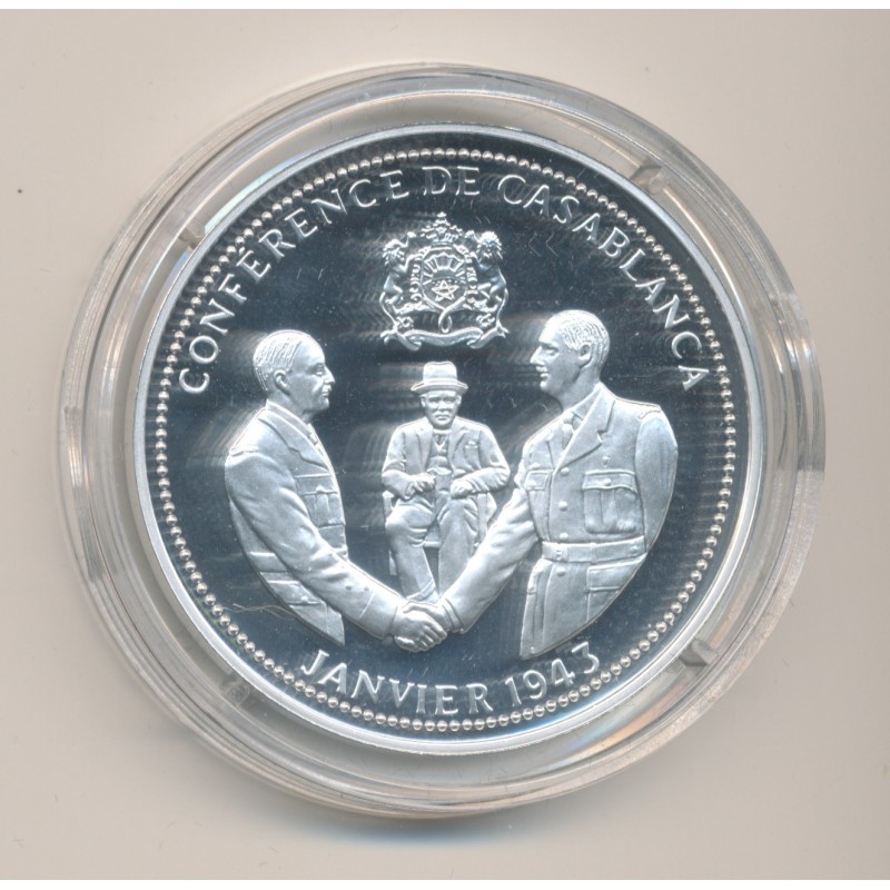 Médaille - Conférence de Casablanca - janvier 1943 - argent 