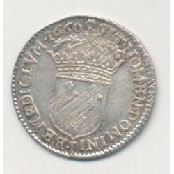 Louis XIV - 1/12 écu mèche longue - 1660 I Limoges 2