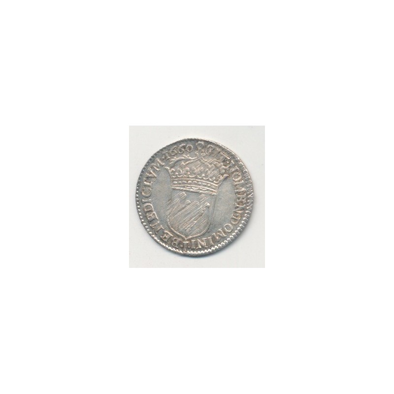 Louis XIV - 1/12 écu mèche longue - 1660 I Limoges