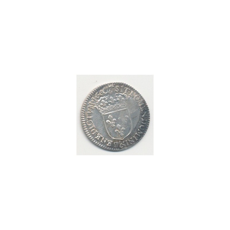 Louis XIV - 1/12 écu mèche au buste juvénile - 1660 Aix