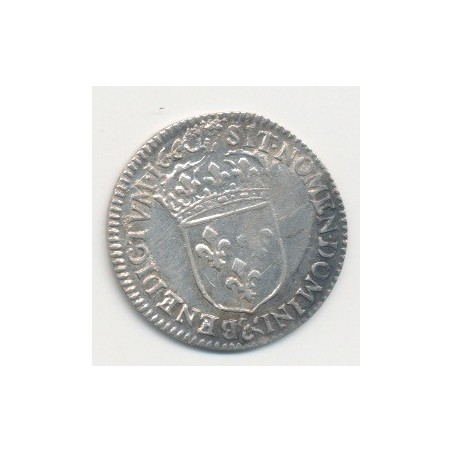 Louis XIV - 1/12 écu mèche au buste juvénile - 1660 Aix