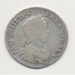 Louis XIV - 1/4 écu mèche courte - 1644 A Paris