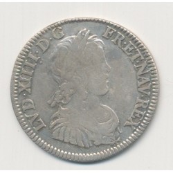 Louis XIV - 1/4 écu mèche courte - 1648 A Paris