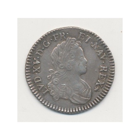 Louis xv - 1/6 écu France Navarre - 1720 P Dijon
