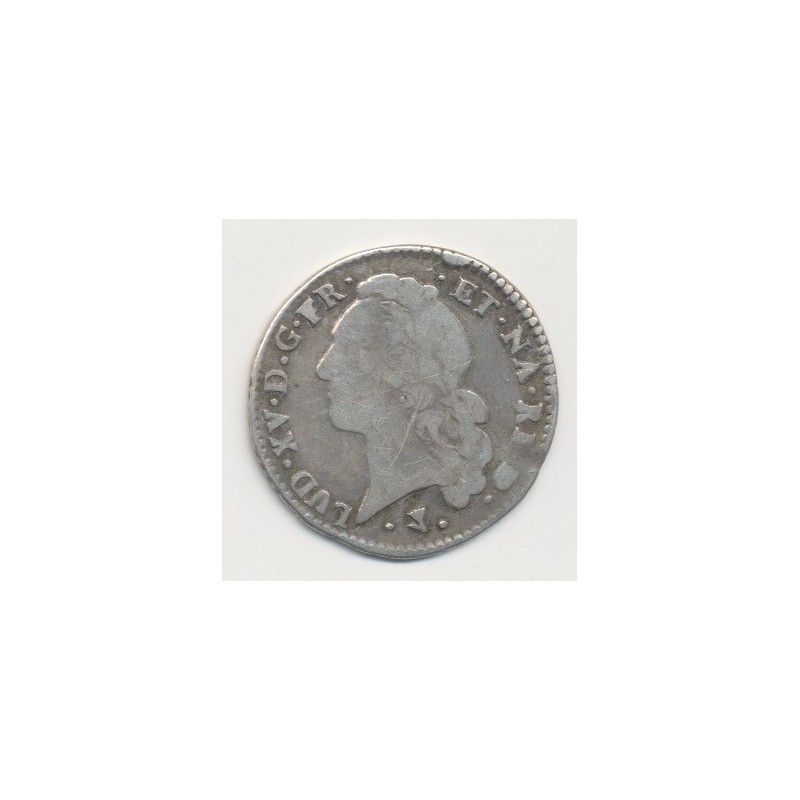 Louis XV - 1/5 écu au bandeau du Béarn - 1766 Pau