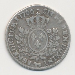Louis XV - 1/5 écu au bandeau du Béarn - 1766 Pau 2