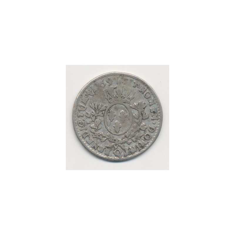 Louis XV - 1/5 écu au bandeau - 1769 Q Perpignan