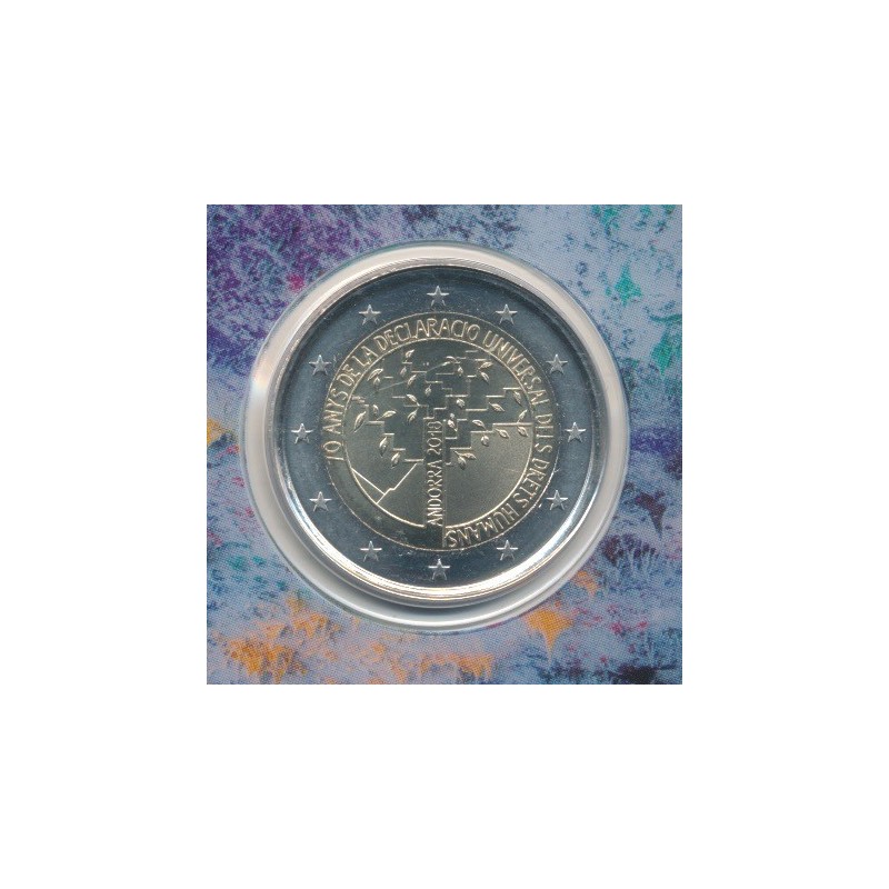 2€ Andorre 2018 - 70 ans déclaration universelle des droits de l'homme