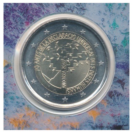 2€ Andorre 2018 - 70 ans déclaration universelle des droits de l'homme