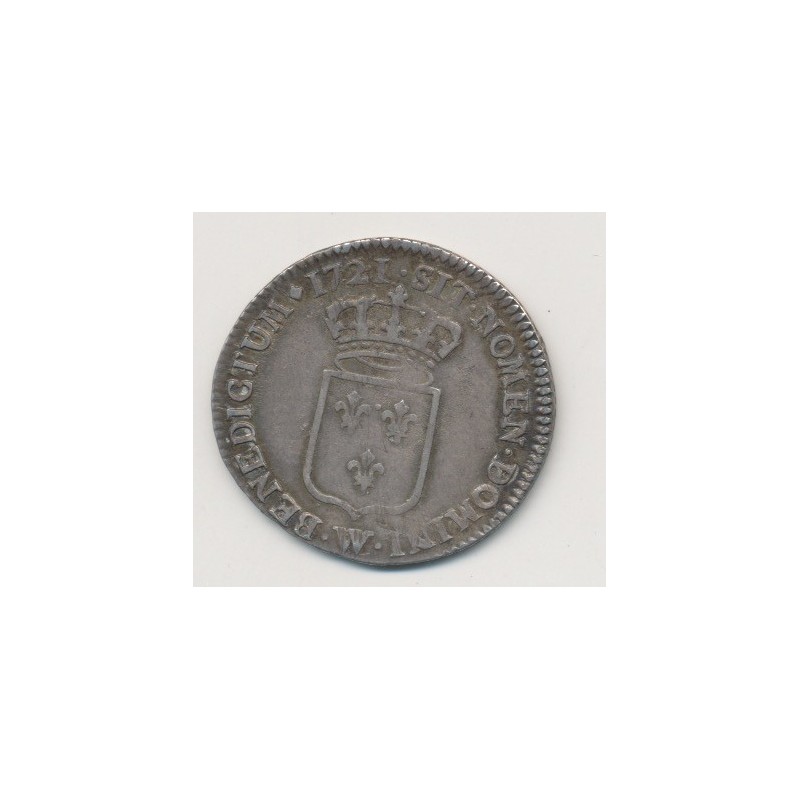Louis XV - 1/3 écu de France - 1721 W Lille