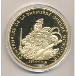 Médaille - Bataille de verdun 1916 - 100 Ans Première Guerre mondiale - 1914-1918 - couleur - 70mm 2