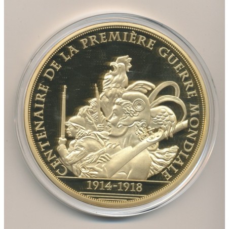 Médaille - Bataille de verdun 1916 - 100 Ans Première Guerre mondiale - 1914-1918 - couleur - 70mm