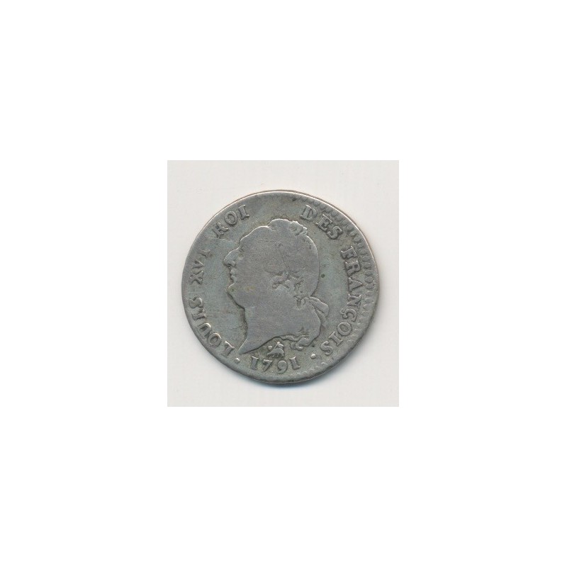 Louis XVI - 15 Sols - 1791 B Rouen