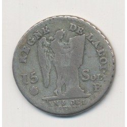 Louis XVI - 15 Sols - 1791 B Rouen 2