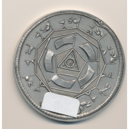 Médaille - Grand collège des rites supreme - conseil - 33e grade - argent