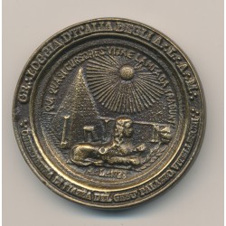 Médaille Maçonnique - Grande Loge d'Italie -  Inauguration du siège 1991 - bronze