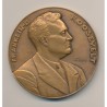 Médaille Maçonnique - Respectable loge - Franklin Roosevelt - bronze