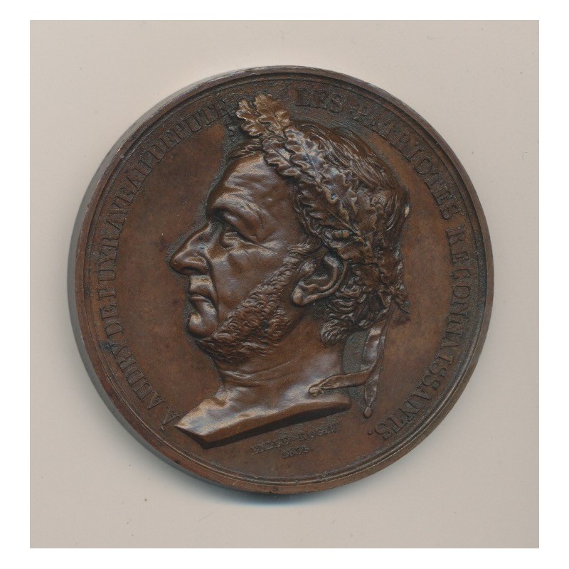 Médaille - Audry de Puyraveau - Procès d'avril 1835 - bronze
