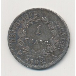 Napoléon empereur - 1 Franc - 1808 A Paris 2