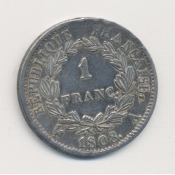 Napoléon empereur - 1 Franc - 1808 A Paris 2
